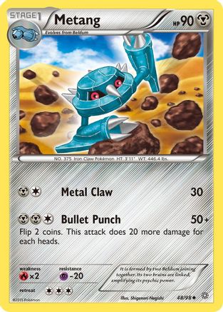 Metang 048/98  - Reverse Holofoil XY  Ancient Origins