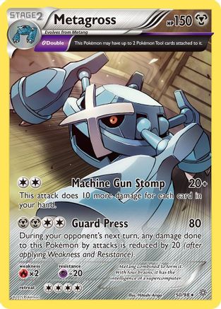 Metagross 050/98  - Reverse Holofoil XY  Ancient Origins