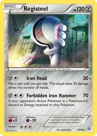 Registeel 051/98  - Reverse Holofoil XY  Ancient Origins