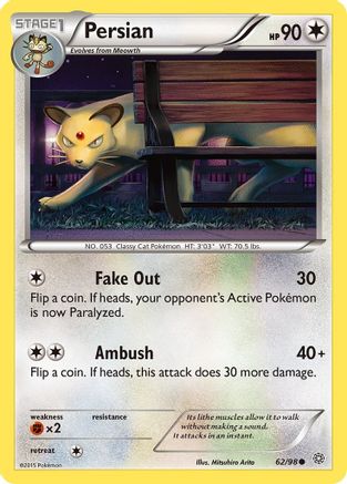 Persian 062/98  - Reverse Holofoil XY  Ancient Origins