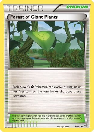 Forest of Giant Plants 074/98  - Reverse Holofoil XY  Ancient Origins