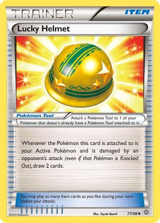Lucky Helmet 077/98  - Reverse Holofoil XY  Ancient Origins