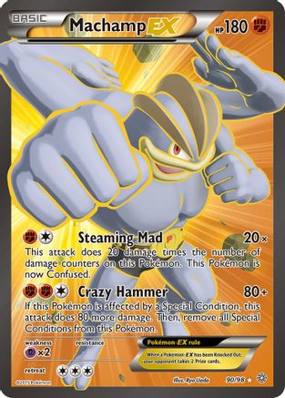 Machamp EX (Full Art) 090/98  - Holofoil XY  Ancient Origins