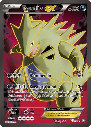 Tyranitar EX (Full Art) 091/98  - Holofoil XY  Ancient Origins