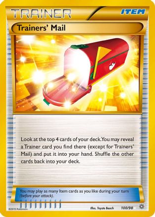 Trainers' Mail 100/98  - Holofoil XY  Ancient Origins