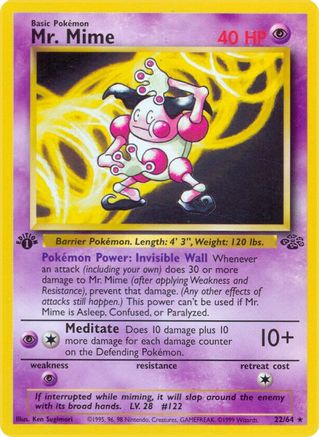 Mr. Mime 022/64 - 1st Edition Jungle