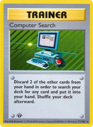 Computer Search 071/102 - Shadowless Base Set