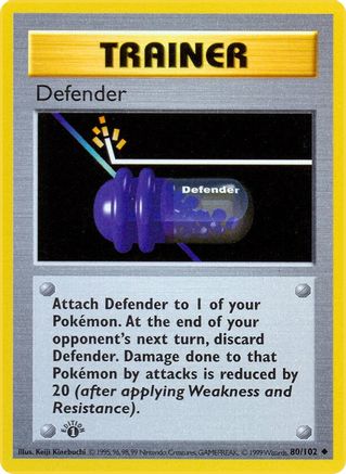 Defender 080/102 - 1st Edition Base Set