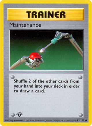 Maintenance 083/102 - Shadowless Base Set