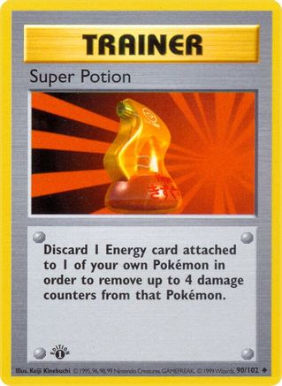 Super Potion 090/102 - Shadowless Base Set