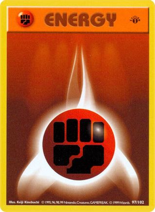 Fighting Energy 097/102 - 1st Edition Base Set