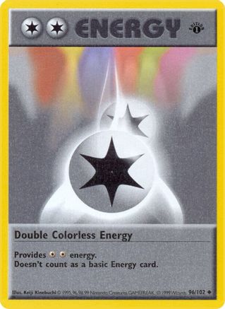 Double Colorless Energy 096/102 - Shadowless Base Set