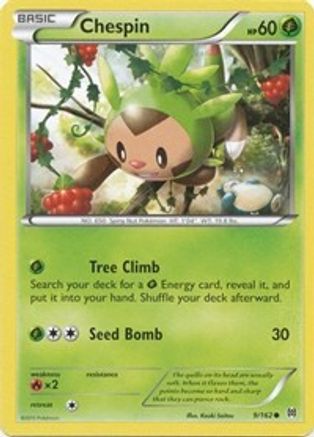 Chespin 009/162  - Reverse Holofoil XY  BREAKthrough