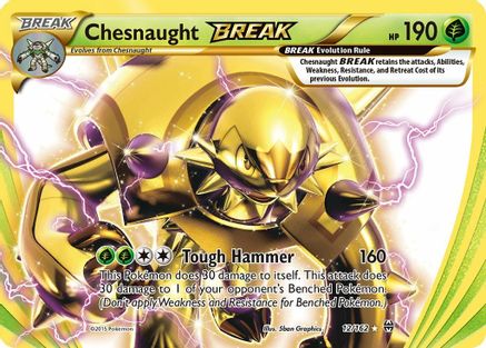 Chesnaught BREAK 012/162  - Holofoil XY  BREAKthrough