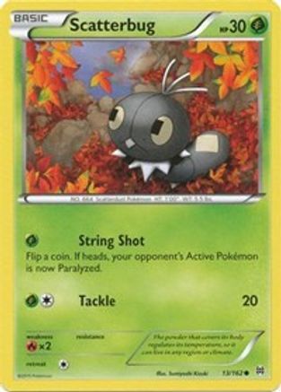 Scatterbug 013/168  - Reverse Holofoil XY  BREAKthrough