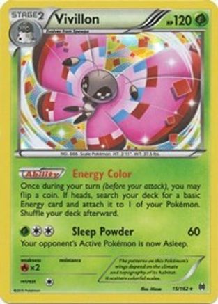 Vivillon 015/162  - Holofoil XY  BREAKthrough