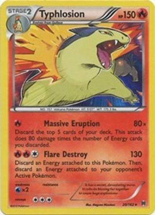 Typhlosion 020/162  - Reverse Holofoil XY  BREAKthrough