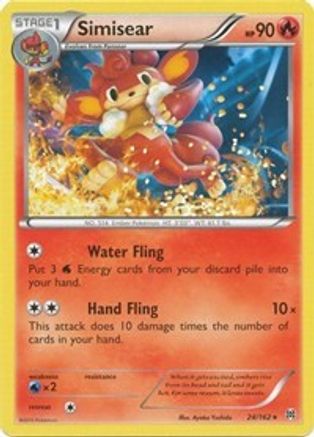 Simisear 024/162  - Reverse Holofoil XY  BREAKthrough
