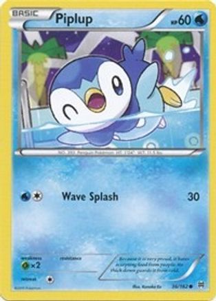 Piplup 036/162  - Reverse Holofoil XY  BREAKthrough