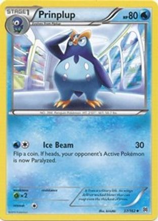 Prinplup 037/162  - Reverse Holofoil XY  BREAKthrough