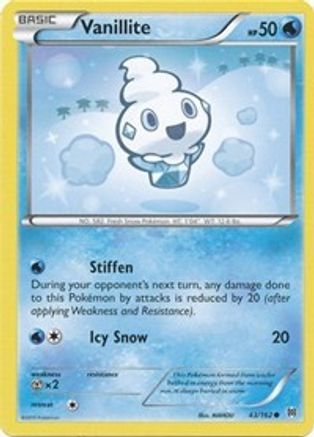 Vanillite 043/168  - Reverse Holofoil XY  BREAKthrough