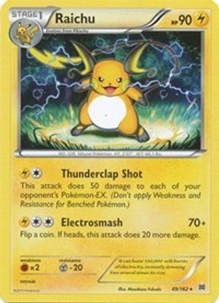 Raichu 049/162  - Reverse Holofoil XY  BREAKthrough