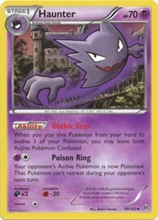 Haunter 059/162  - Reverse Holofoil XY  BREAKthrough