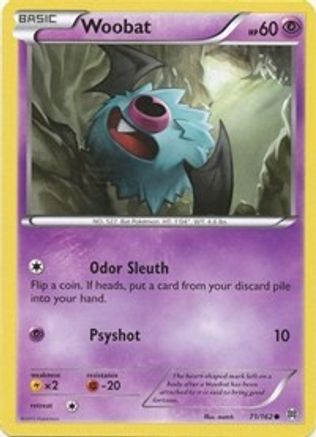 Woobat 071/168  - Reverse Holofoil XY  BREAKthrough