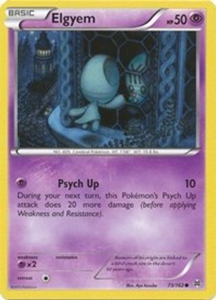 Elgyem 073/162  - Reverse Holofoil XY  BREAKthrough
