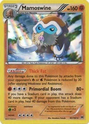 Mamoswine 082/162  - Reverse Holofoil XY  BREAKthrough