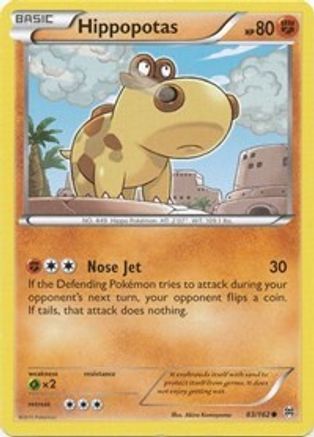 Hippopotas 083/168  XY  BREAKthrough