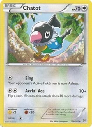 Chatot 128/162  - Reverse Holofoil XY  BREAKthrough