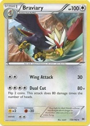 Braviary 130/162  - Reverse Holofoil XY  BREAKthrough