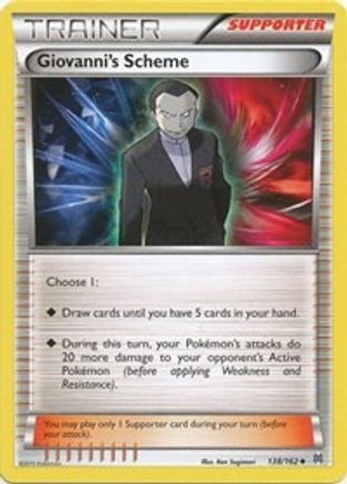 Giovanni's Scheme 138/162  - Reverse Holofoil XY  BREAKthrough