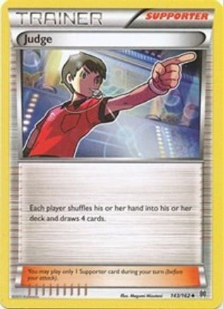 Judge 143/162  - Reverse Holofoil XY  BREAKthrough