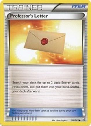 Professor's Letter 146/162  - Reverse Holofoil XY  BREAKthrough