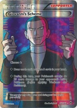 Giovanni's Scheme (Full Art) 162/162  - Holofoil XY  BREAKthrough