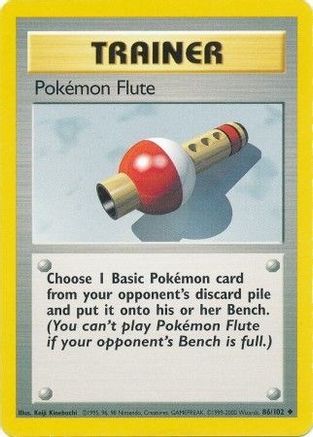 Pokemon Flute 086/102 - Unlimited Base Set