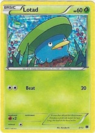 Lotad 002/12  - Holofoil McDonalds Promos 2015