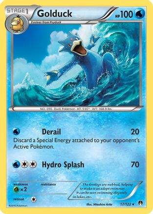 Golduck 017/122  - Reverse Holofoil XY  BREAKpoint