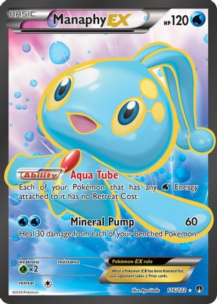 Manaphy EX (Full Art) 116/122  - Holofoil XY  BREAKpoint