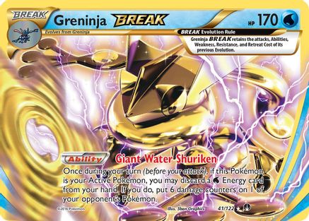Greninja BREAK 041/122  - Holofoil XY  BREAKpoint