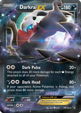 Darkrai EX 074/122  - Holofoil XY  BREAKpoint