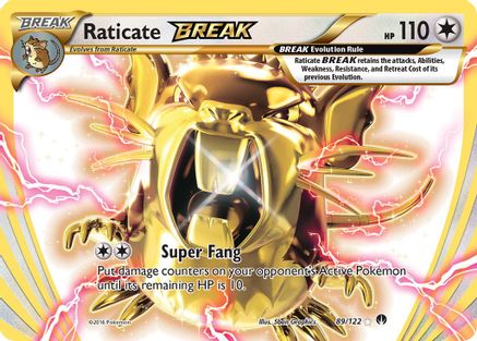 Raticate BREAK 089/122  - Holofoil XY  BREAKpoint