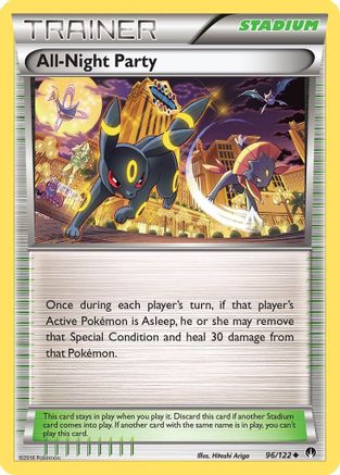 All-Night Party 096/122  - Reverse Holofoil XY  BREAKpoint