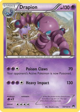 Drapion 054/122  - Reverse Holofoil XY  BREAKpoint