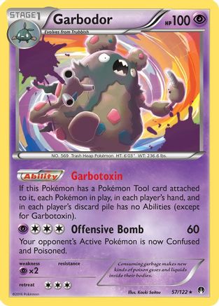 Garbodor 057/122  - Reverse Holofoil XY  BREAKpoint