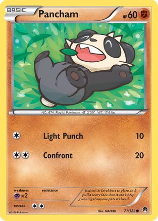 Pancham 071/122  - Reverse Holofoil XY  BREAKpoint