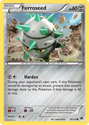 Ferroseed 079/122  - Reverse Holofoil XY  BREAKpoint