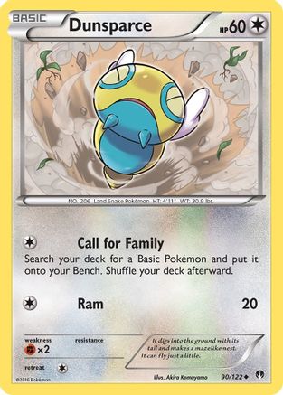 Dunsparce 090/122  - Reverse Holofoil XY  BREAKpoint